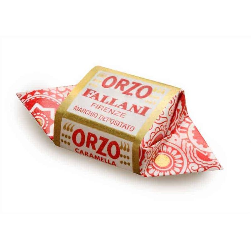 Caramelle Fallani, una bontà tutta italiana 7 Fiocco di burro Orzo Caramella Marchio Deposito, prodotto dolciario tradizionale toscano, ideale come regalo o per ceste di dolci. Perfetto per chi cerca originalità e gusto autentico.