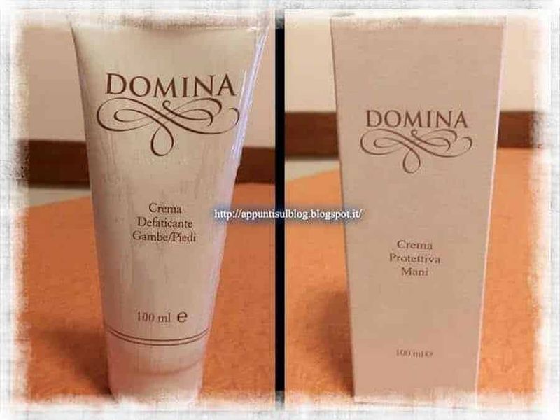 Domina cosmetica e si diventa regine 6 Crema doposole e crema protettiva mani, prodotti cosmetici Domina, immagini di confezioni dermatologiche, ideale per cura e protezione della pelle, featured su Appunti Sul Blog.