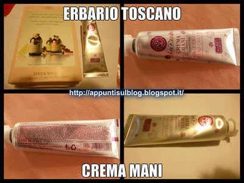 Erbario Toscano, bellezza nostrana naturale 4 Crema mani Erbario Toscano in tubo, trattamento idratante e nutriente per le mani, prodotto naturale di alta qualità, confezione compatta e facile da usare.