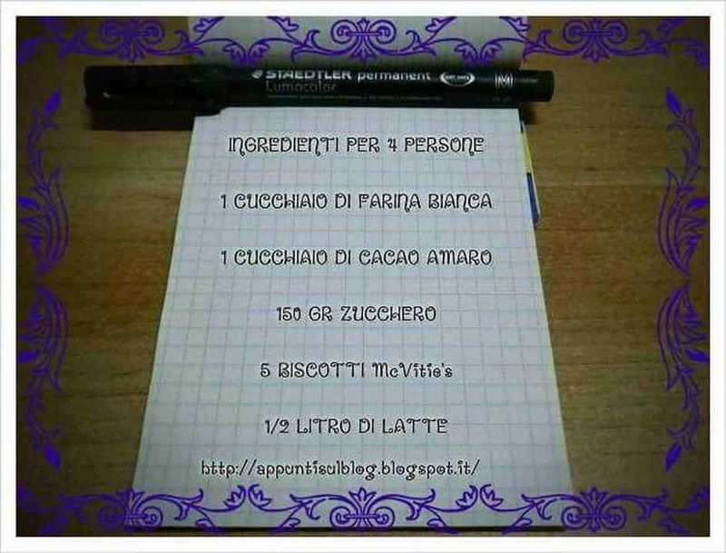 Mc Vitie's, la merenda al cacao saporita Ingredienti per il Budino di Cacao