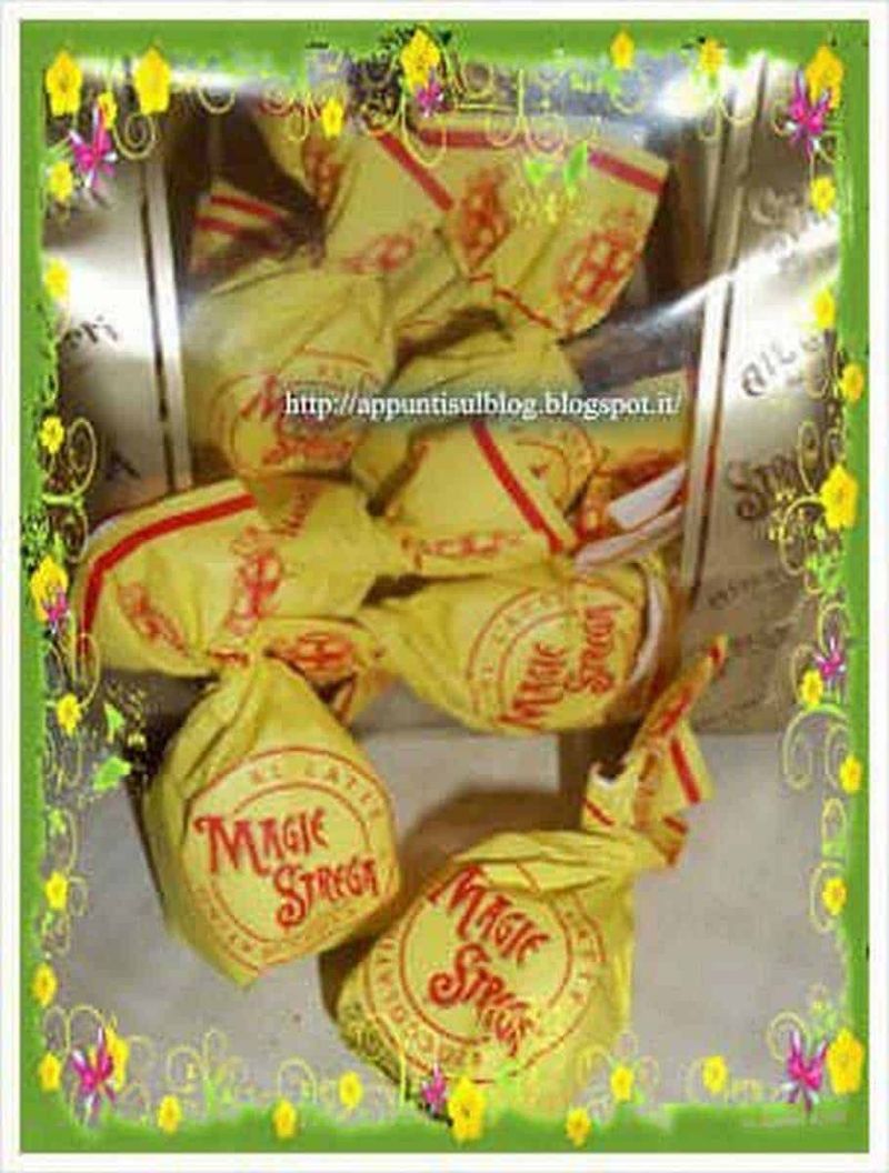 Cioccolatini Strega Benevento con cioccolato puro 4 merenda di cioccolato