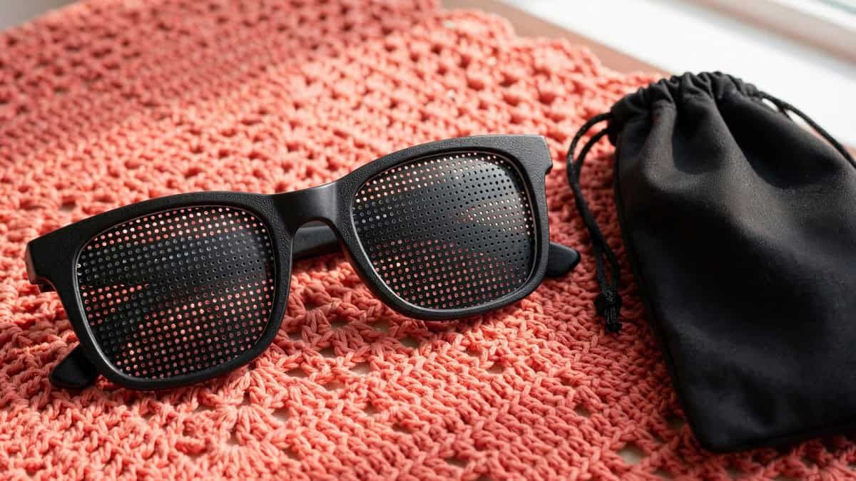occhiali stenopeici Vision Light forati pinhole recensione