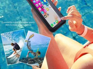 Custodia WaterProof per proteggere il cellulare dalle intemperie 4 Riparazione waterproof per smartphone immersioni in acqua, ideale per sport acquatici, con scocca resistente, touch sensibile, fotografie subacquee e messaggi senza danni.