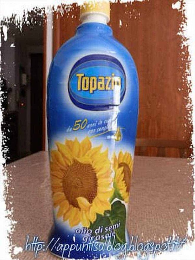 Olio Dante, l'olio interamente italiano al 100% 4 Barattolo di olio di semi di girasole Topazio