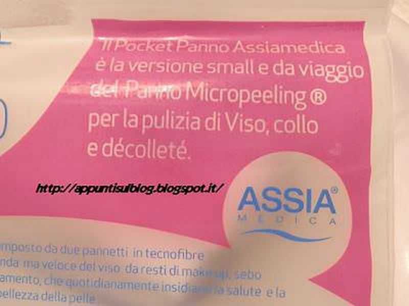 Pocket panno assiamedica micropeeling piccola per viaggio, ideale per pulizia viso collo e décolleté, compatto e facile da portare ovunque. perfetta soluzione per l'igiene della pelle in viaggio e quotidiana.