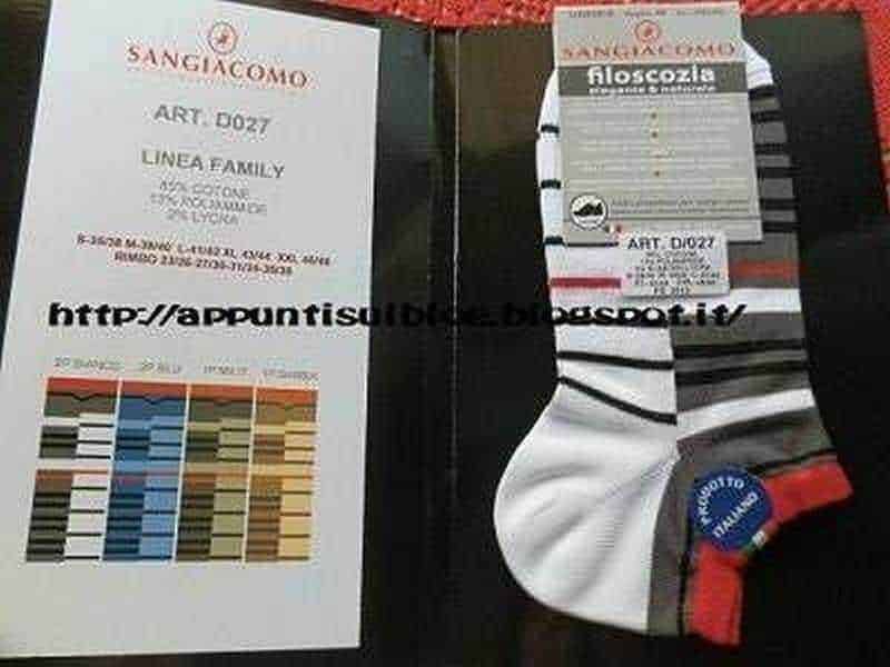 Calze San Giacomo per ogni piede calzini adatti 4 Calzini con motivo a righe con etichetta di marca Sangiacomo, disponibili in diversi colori per abbigliamento di alta qualità e comfort.