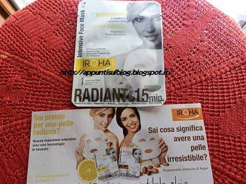 Iroha Nature, maschera di bellezza con vitamina C e acido Ialuronico