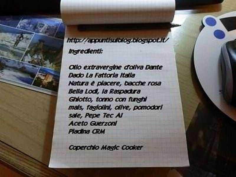 Ziti e fettine in agrodolce: Menu con olio dante