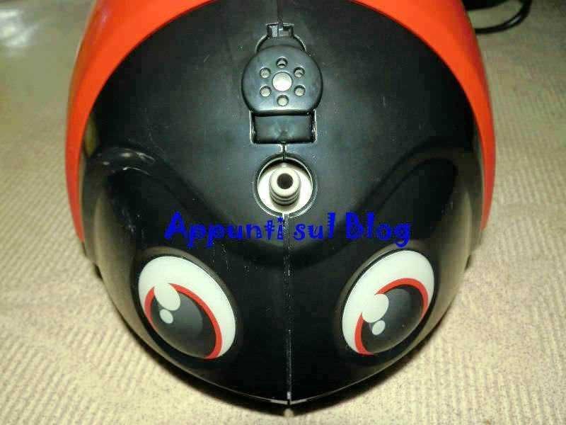 Flaem Nuova aerosol e Lella la Coccinella 4 Maschera da motorcycle con occhi grandi e dettagli colorati, design divertente e originale per casco moto style cartoon e sicurezza stradale.