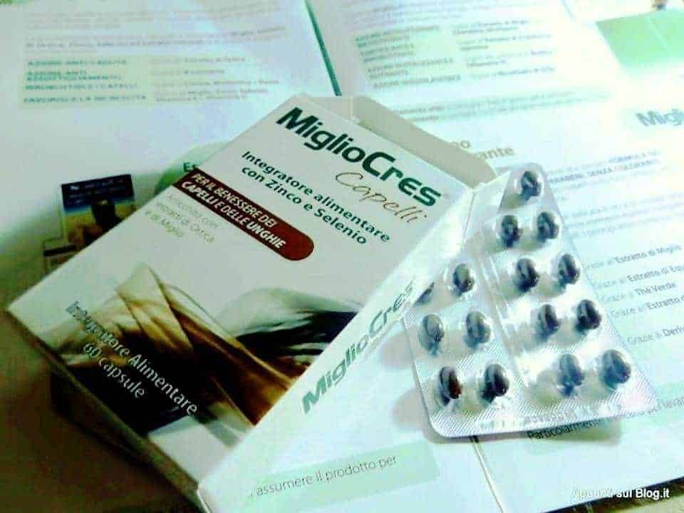 MiglioCres® Capelli , integratore alimentare. MiglioCres, linea completa per capelli sani e forti