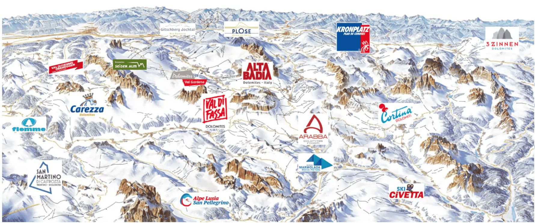 Dolomiti Superski sci e abbronzatura perfetta in inverno