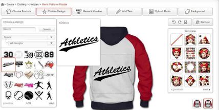 Snapmade gadget da personalizzare in pochi minuti 4 Athletica felpa con design personalizzato, ideale per sport e tempo libero, disponibile online.
