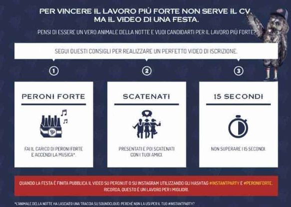 Birra Peroni per il lavoro più forte di chi ama la notte 3 Peroni forte, bei amici, e regola di 15 secondi per un video di festa, consiglio su come creare un video di iscrizione perfetto, ideale per social media e eventi divertenti.