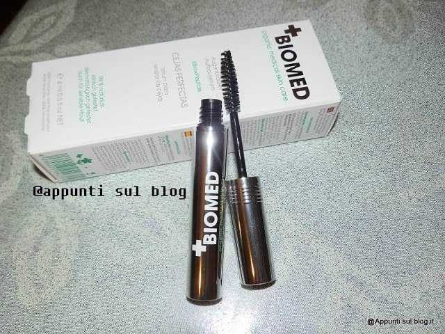 Sieri per sopracciglia e ciglia: Mascara volumizzante Biomed con spazzola e confezione originale per il trucco occhi, prodotto di bellezza e cura estetica.