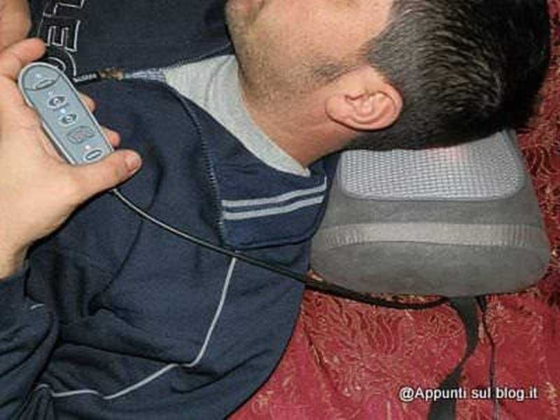 Cuscino Shiatsu in funzione