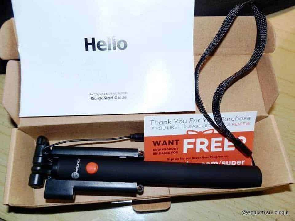 SunvalleyTek, caricabatteria turbo e asta selfie