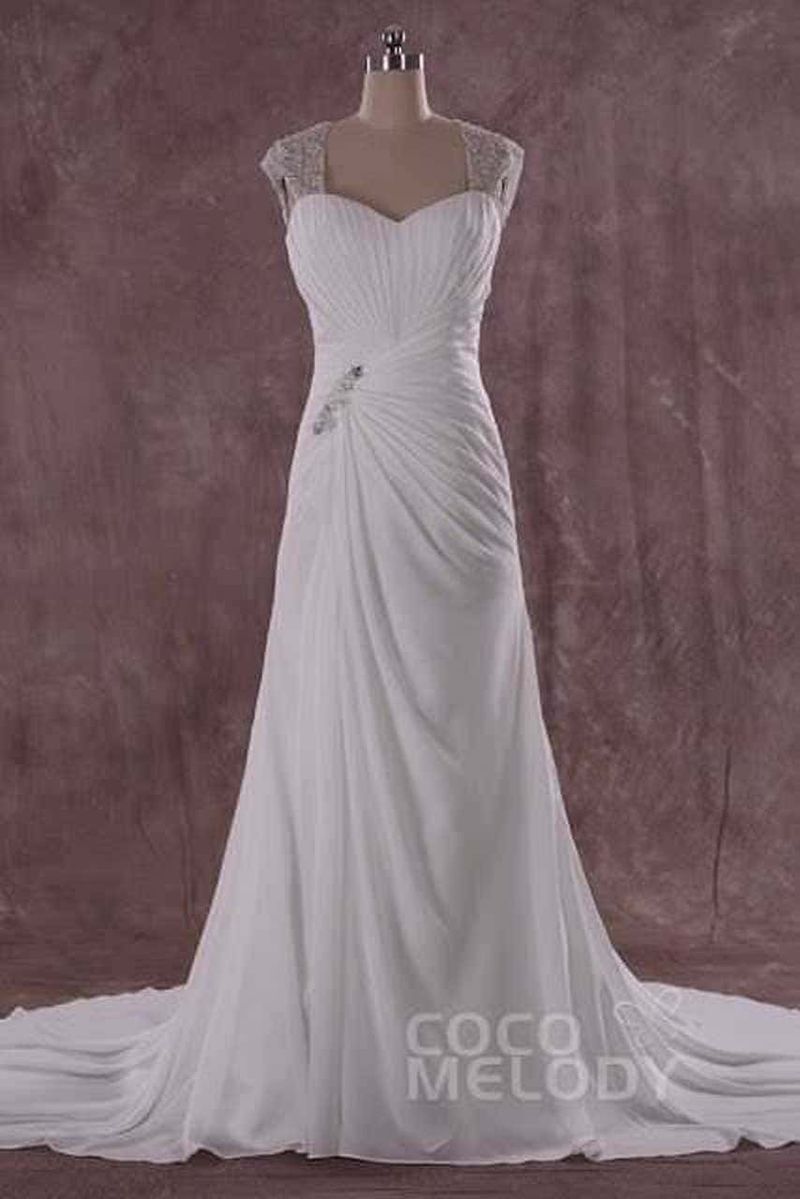 Vestito da sposa bianco elegante 
