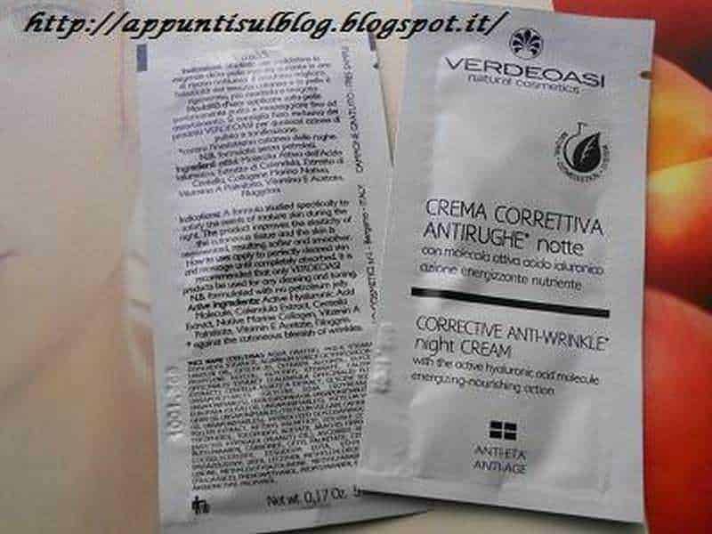 Crema correttiva antirughe notte Verdeoasi