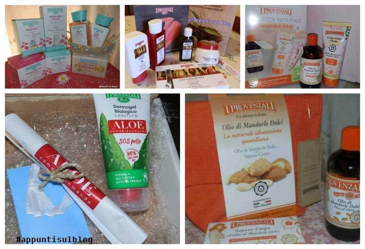 Profumi naturali e prodotti biologici per la cura della pelle e del corpo, tra cui oli di mandorle dolci e aloe vera, ideali per un regime di benessere naturale e quotidiano.