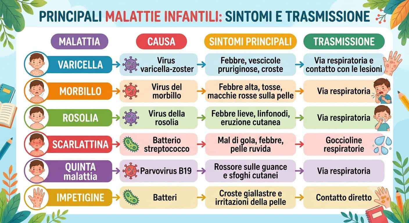 Malattie della pelle contagiose dei bimbi: sintomi e prevenzione