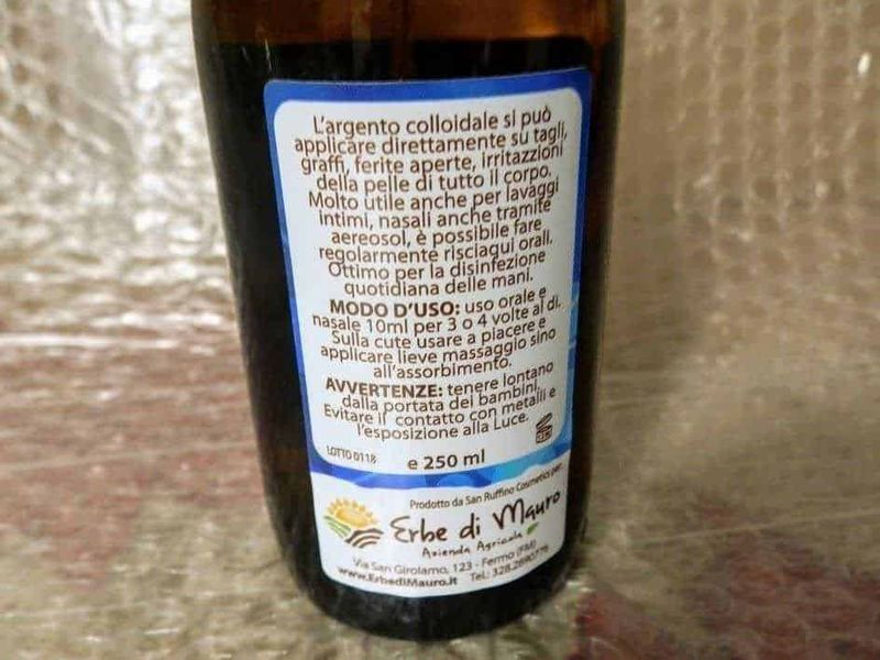 10 benefici dell'Argento colloidale ionico 3 utilizzo argento colloidale