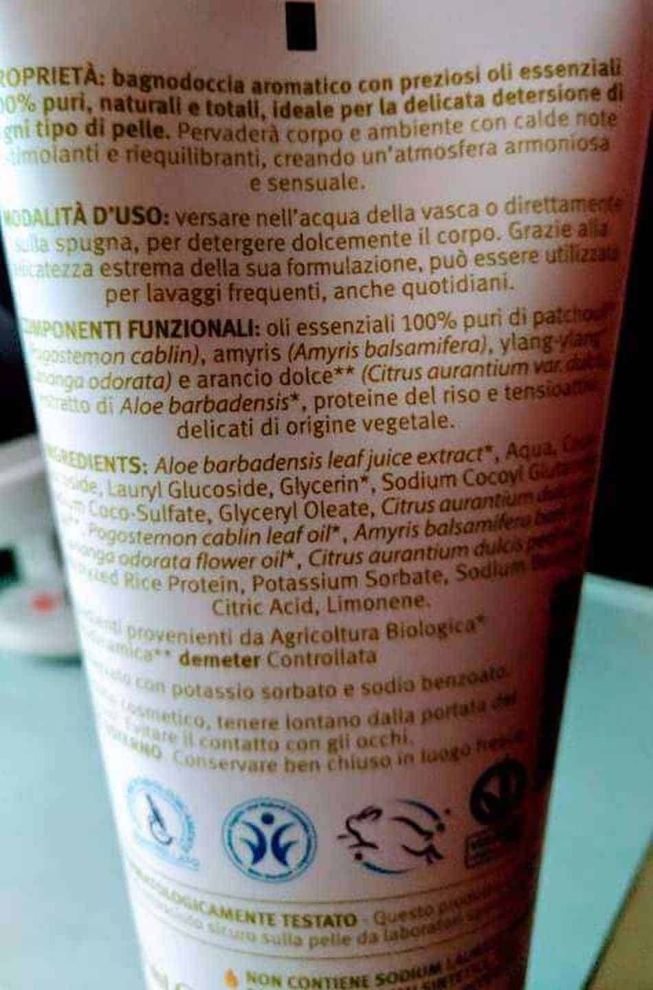 Bagnodoccia dolci sensi 200 ml bio-bdih per doccia stimolante