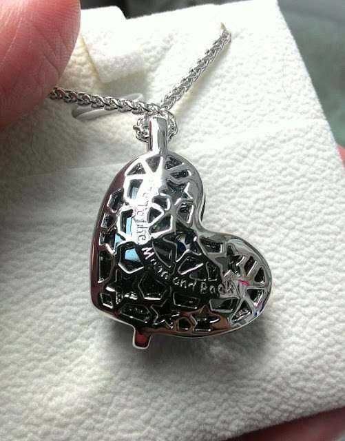 Bijoux vintage Lady Colour collier con cuore e stelle comete