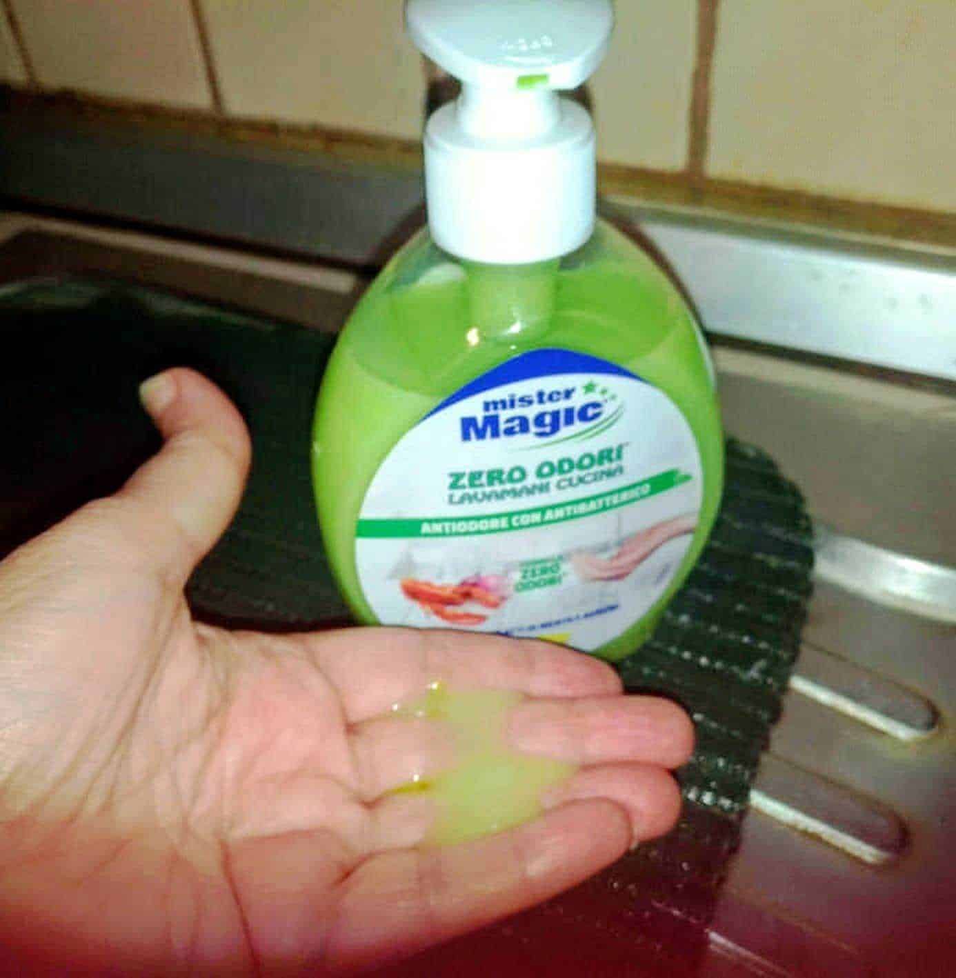 Zero odore detergente mani con agrumi, detergente antibatterico per pulizia efficace senza odori sgradevoli, adatto per uso domestico e professionale, per mani pulite e igienizzate.