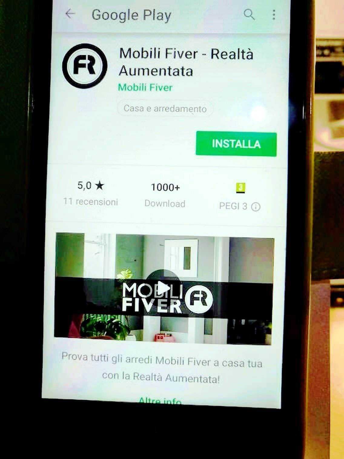 Mobile Fiver realtà aumentata mobili arredi casa.