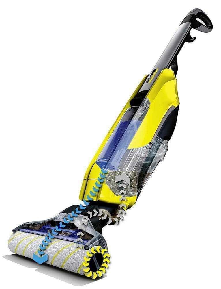 Aspirapolvere senza fili giallo con tecnologia avanzata per la pulizia domestica energica ed efficiente.