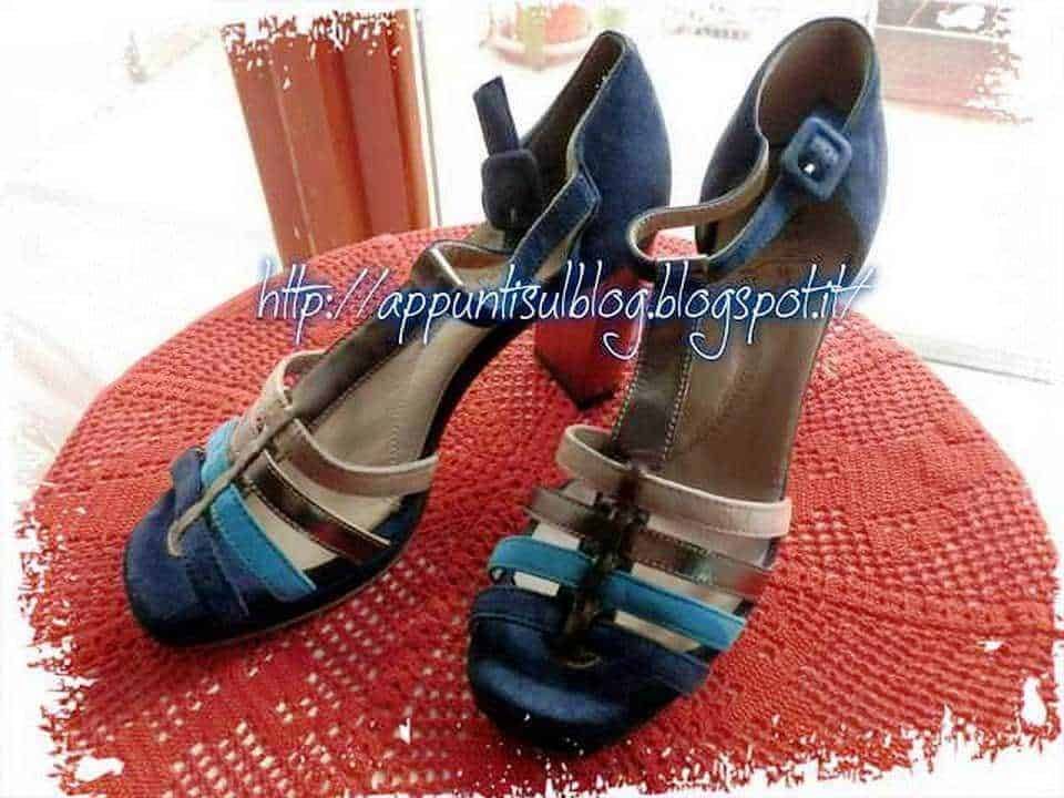 Sandali estivi donne, scarpe di moda con cinturini colorati e tacco, perfetti per look casual e alla moda, esempio di calzature estive eleganti e comode.