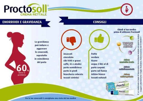 Proctosoll Crema Rettale per gravidanza e vita sedentaria: disturbi ed emorroidi 3 Proctosoll Crema Rettale per gravidanza e vita sedentaria: disturbi ed emorroidi