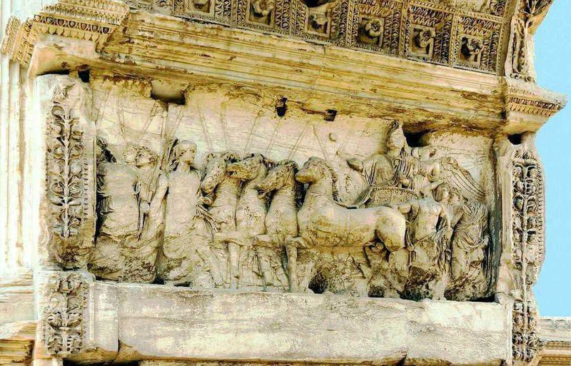 Rintraccia in città gli Archi di Trionfo! 4 foro romano, rilievi