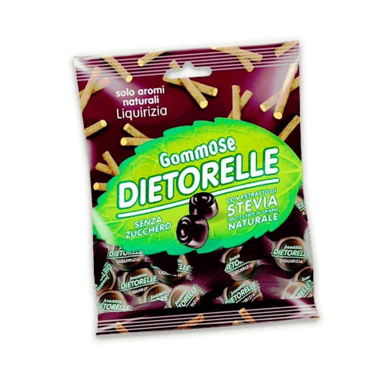 DIETORELLE caramelle, estratto di stevia nelle caramelle senza zucchero