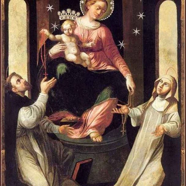Madonna del Rosario con San Domenico e Santa Caterina da Siena