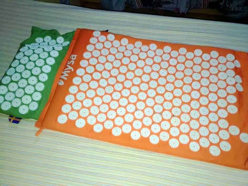Mysa cuscino agopressione e termoterapia. materassino e cuscino mysa