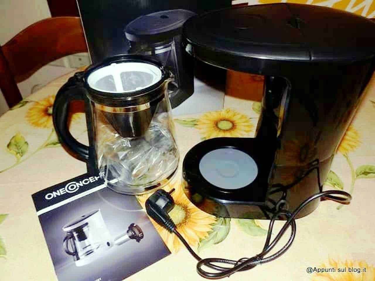 OneConcept Coffee & Tea, macchina 2 in 1 per preparare caffè e tè