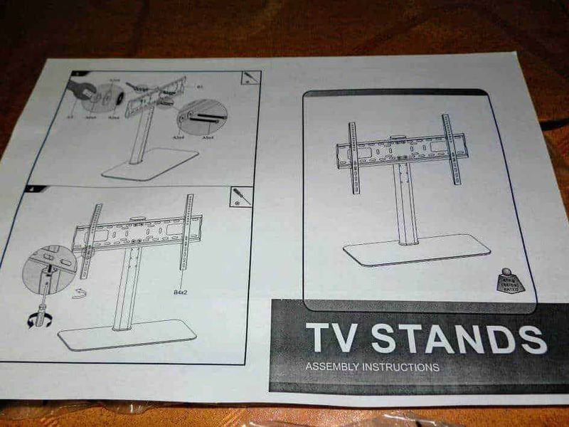 Supporto per TV regolabile Auna con ripiano in vetro 4 Istruzioni per il montaggio del supporto TV AUNA