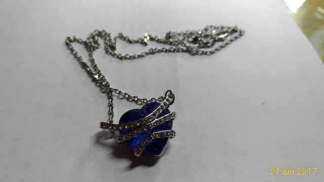 Collana con cuore Carolier in Swarovski Crystal