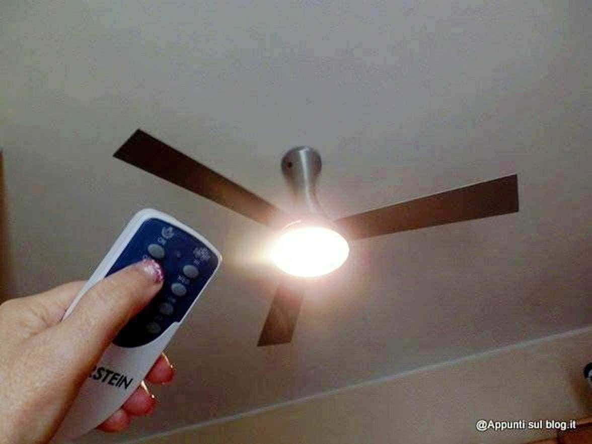 Il ventilatore da soffitto Klarstein Steeletto con lampada integrata