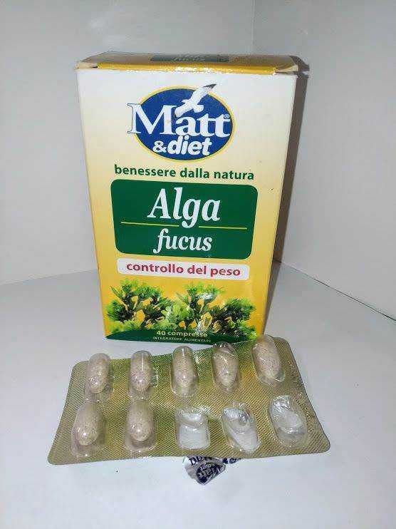 Integratore di alghe Fucus per il controllo del peso, con 40 compresse, ideale per il benessere naturale e la gestione del peso, favorisce il metabolismo e il equilibrio ormonale.