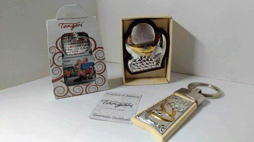 Tangari bomboniere per ogni evento della vita 4 Anello personalizzato con diamanti e scritta, confezione regalo con certificato di garanzia, ideale come regalo di lusso e amore, dettagli eleganti per occasioni speciali.