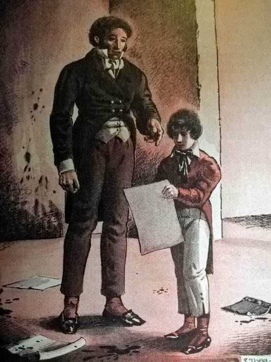L'odioso castigo nel collegio a Londra. David Copperfield romanzo di Carlo Dickens
