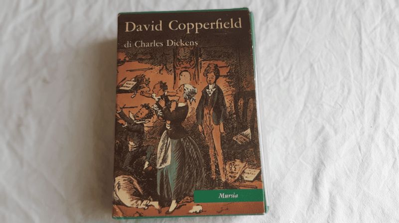 David Copperfield romanzo autobiografico di Charles Dickens 3 Vocaboli del libro "David Copperfield" di Charles Dickens, misterioso e classico della letteratura inglese, illustrato, perfetto per appassionati di libri antichi e letteratura.