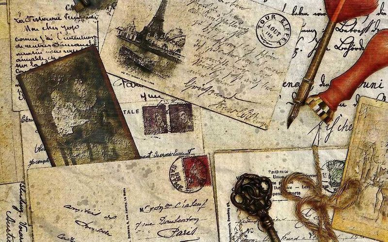 Vecchio-stile-lettere-anticato-scrittura-e-quaderno-pezzi-di-carta-con-cursive-in-italiano, Antiche lettere e documenti scritti a mano, elementi di nostalgia e storia. Ideale per articoli sui noti scritti storici e raccolte di epistole d'epoca.