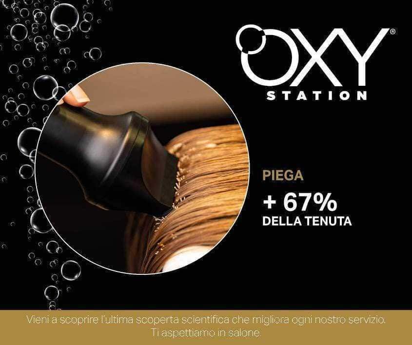 OXY Station, trattamento capillare innovativo che aumenta del 67% la tenuta dei capelli, utilizzando tecnologie avanzate per risultati visibili e duraturi in salone.