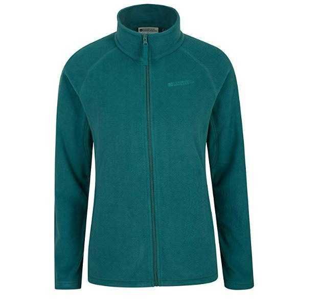 Felpa tecnica donna con zip frontale, ideale per attività outdoor e trekking, tessuto antivento e traspirante, colore blu teal, perfetta per sport e tempo libero.