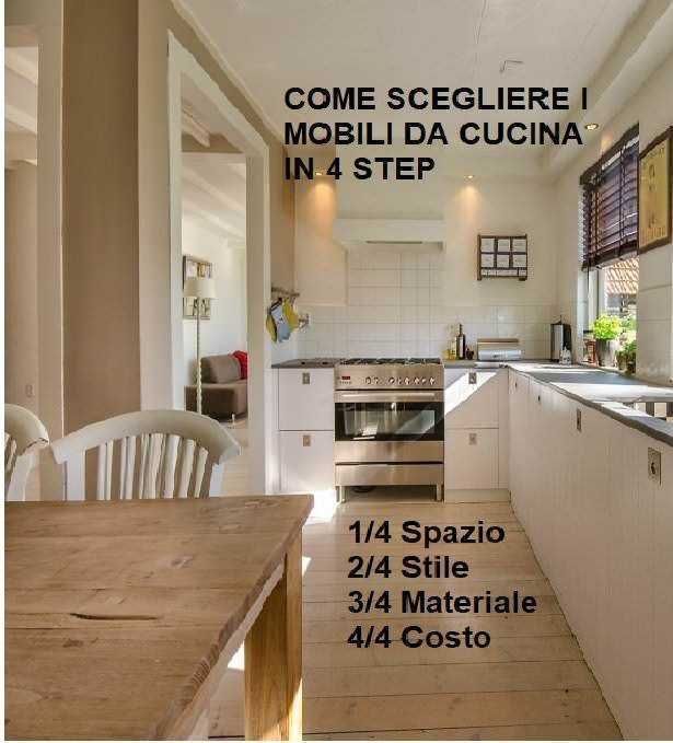Come scegliere i mobili da cucina IN 4 Step