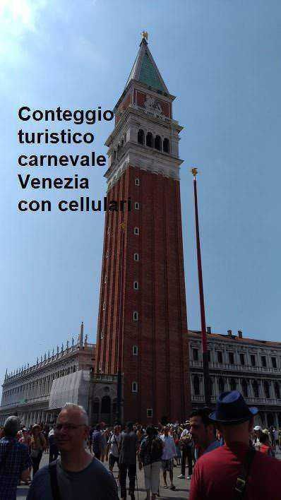 Conteggio turistico Venezia 2020 carnevale con i cellulari 5 Conteggio turistico carnevale Venezia con i cellulari