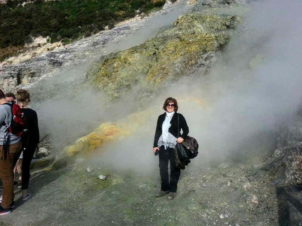 La caldera di Solfatara a Pozzuoli